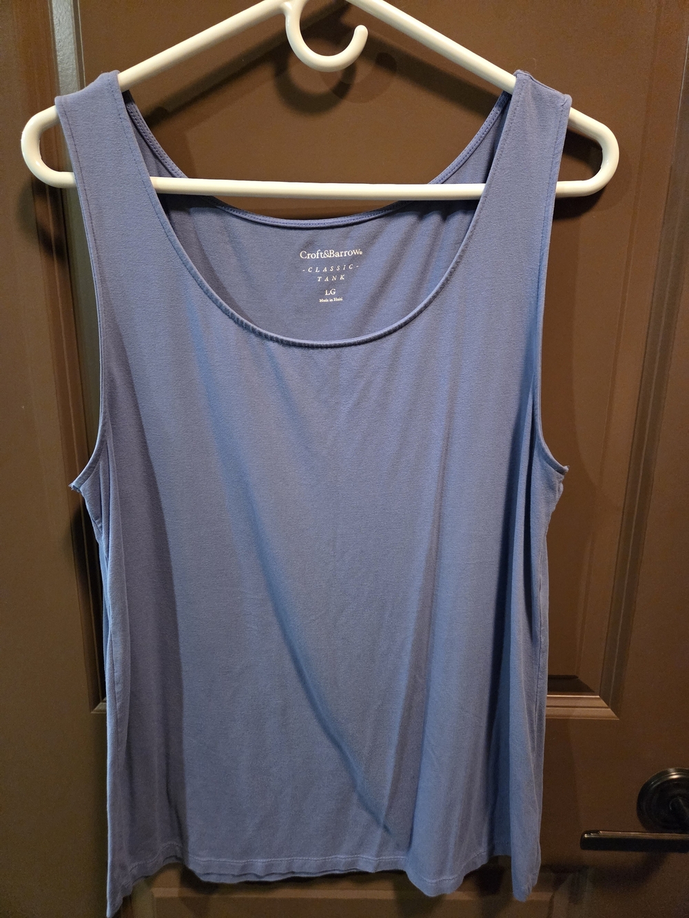croft & barrow Periwinkle Scoop Neck Tank Top